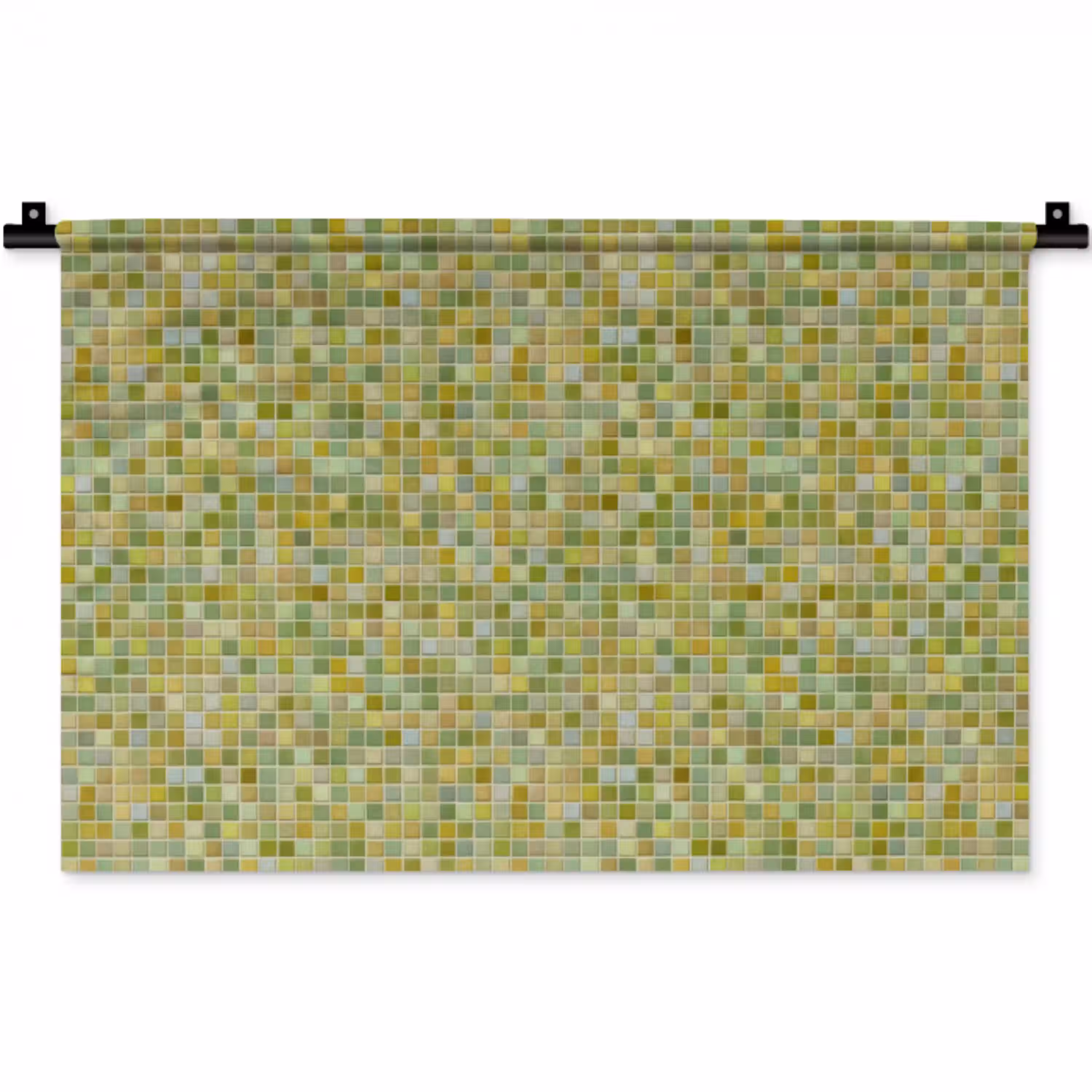 Mozaïek - Patroon - Groen Wandkleed katoen klein 269 -zz3d