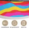 Hamburger - Stippen - Golven - Kleuren Akoestische PET Vilt - Rond klein -closeup_NL
