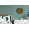Roze - Groen - Wijn - Quote Wandcirkel aluminium klein -slaapkamer