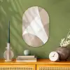 Vloeiende vlakken - Harmonieus - Golvend Wandcirkel Ovaal Forex klein -sfeer2