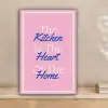 Tekst - Blauw - Keuken - Kader canvas 2cm klein -sfeer1