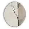 Wabi sabi - Plant - Beige Akoestische PET Vilt - Rond klein -3d