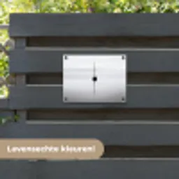 Zeilboot - Zwart - Water - Silhouet tuinposter los doek klein -sfeer3