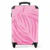 Grote bladeren in verschillende tinten roze NBS - Handbagage koffer - Kinderen Unisex middel -productfoto_recht