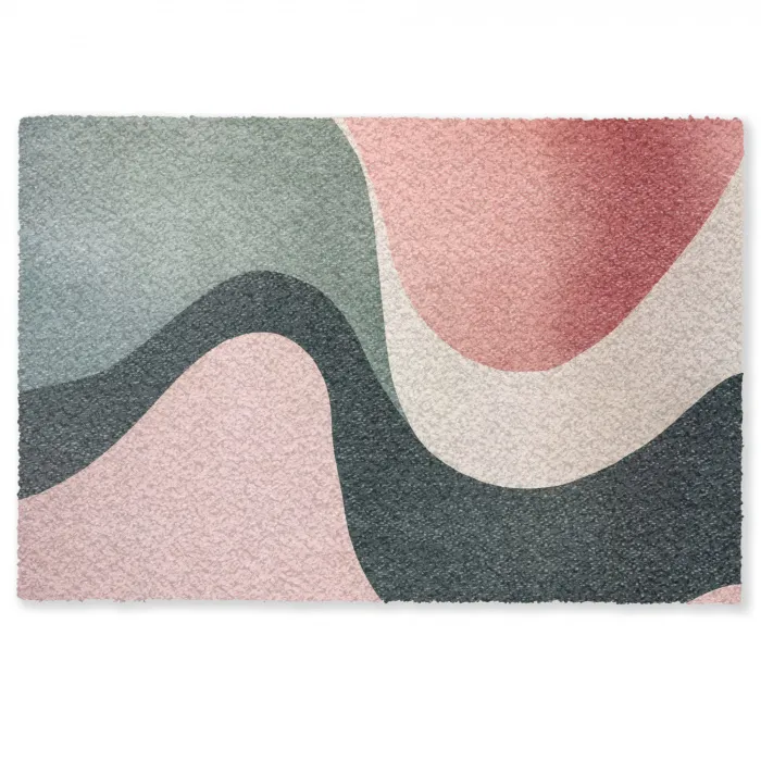 Abstract - Golven - Sierlijk - Roze Deurmat klein -zkaufland3d