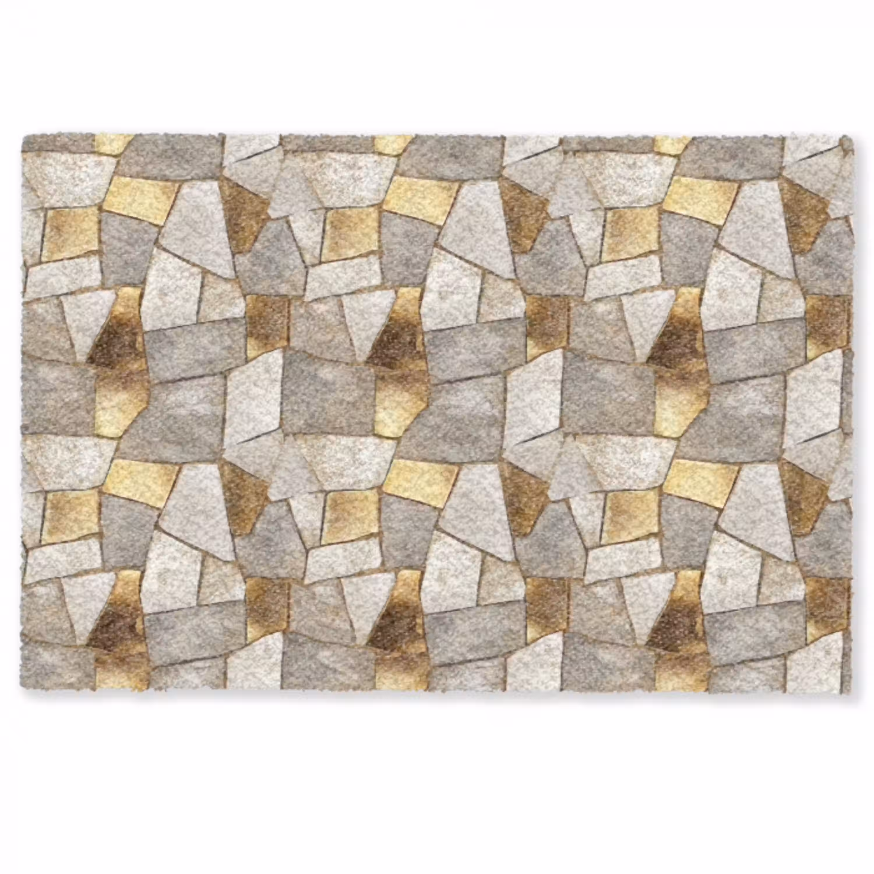 Mozaïek - Marmer - Goud Deurmat klein 898 -zkaufland3d