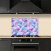 Schelpen - Paars - Blauw - Patroon keuken achterwand spatscherm klein -sfeer1