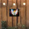 Vleugels - Verfspatten - Kleurrijk tuinposter los doek klein -sfeer1