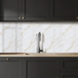 Wit - Marmer - Goud - Luxueus keuken achterwand 2 middel 871 -sfeer1