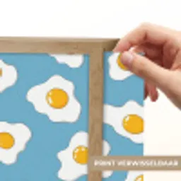 Eieren - Dooiers - Blauw Light Box met batterij (Wandlamp) middel 907 -USP_websiteprintNL
