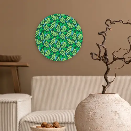 Druiven - Tros - Groen Wandcirkel plexiglas klein 852 -sfeer1