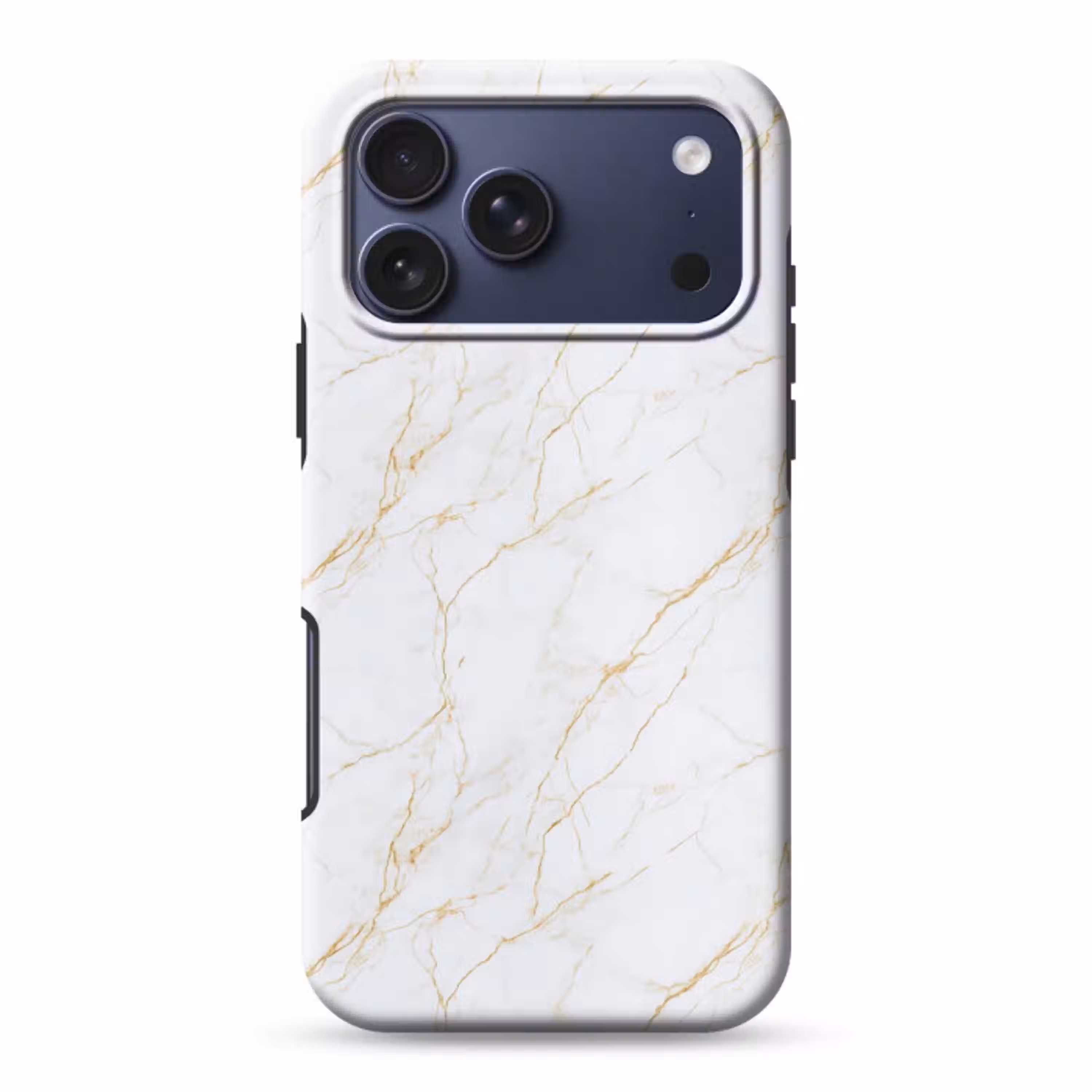 Wit - Marmer - Goud - Luxueus Toughcase MagSafe Apple iPhone 17 Pro Max klein 1019 -3d