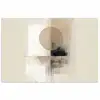 Cirkel - Compositie - Diepte - Beige poster papier klein -3d