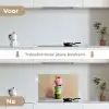 Cupcakes - Gestapeld - Kleurrijk - Fruit keuken achterwand spatscherm klein -voor_na_NL