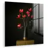Rode - Bloemen - Vaas plexiglas 5mm klein -zzzproduct_nieuw