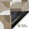 Abstract - Retro - Bruin Deurmat klein 898 -antislip_NL
