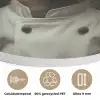 Dier - Kok - Stokstaartje Akoestische PET Vilt - Rond klein -closeup_NL
