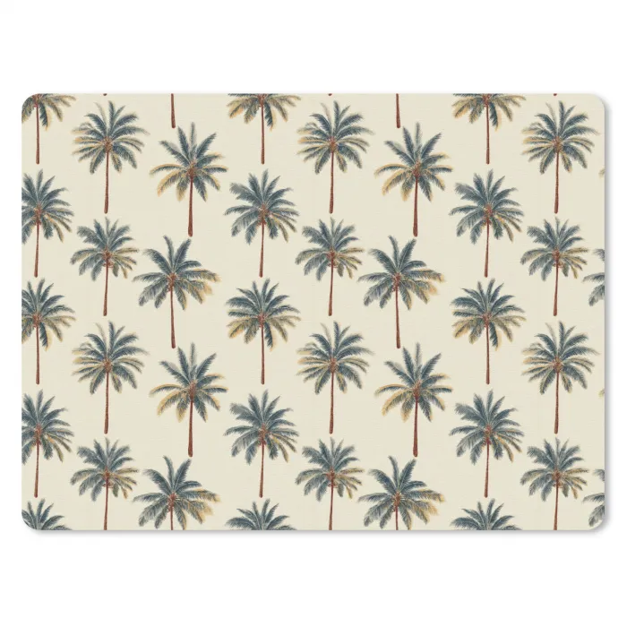 Palmbomen - Tropisch - Groen muismat rubber klein 262 -3d