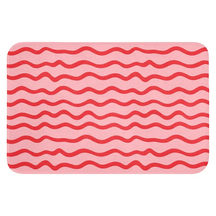 Speels - Patroon - Rood WCmat klein 1009 -3d