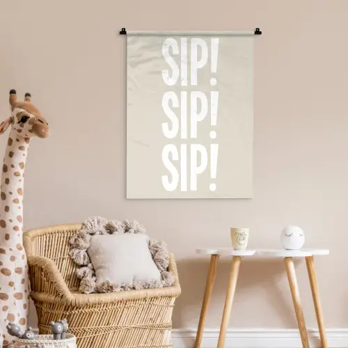 Vintage - Decoratie - Japandi - Wit Wandkleed katoen klein -wsfeer5_kind