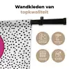 Smiley - Roze - Stippen Wandkleed katoen klein -sfeer2