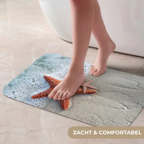 Zeester - Strand - Zee Badmat klein -USP_ZachtNL