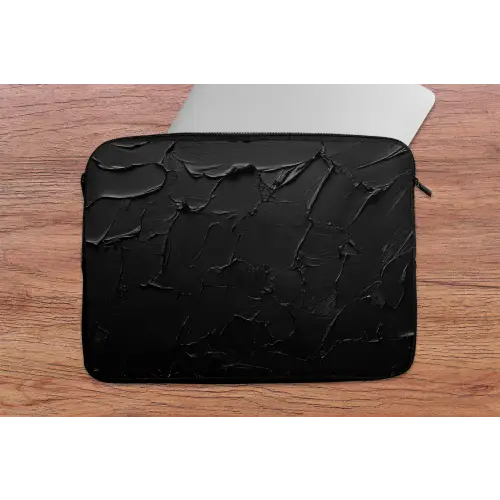 Zwart - Verf laptophoes neopreen klein -tafel