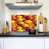 Vrucht - Waterdruppels - Oranje Inductie beschemer met haakjes klein 777 -sfeer2