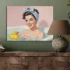 Badkamer - Eend - Blauw PET vilt klein -sfeer2