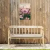 Bloemen - Paars - Wazig Tuinposter op houten frame 2 cm dik klein -sfeer4
