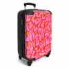 Herhalend ‘LOVE’-patroon in roze op rood NBS - Handbagage koffer - Kinderen Unisex middel -productfoto_3d
