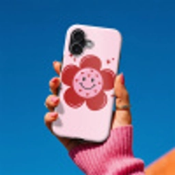Bloem - Roze - Hartjes Toughcase MagSafe Apple iPhone 17 klein -Sfeer1V