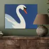Zwaan - Wit - Snavel - Illustratie PET vilt klein -sfeer2