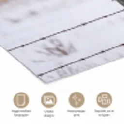Sneeuwuil - Hek - Sneeuw - Wit poster papier klein -closeup_NL