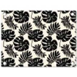 Modern - Monstera - Zwart tuinposter los doek klein 239 -3d