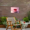 Taart - Hart - Roze Tuinposter op houten frame 2 cm dik klein -sfeer3