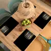 Sardines - Blik - Zwart - Vissen Placemat vinyl groot -zzsfeer5_Kitchenyeah-website