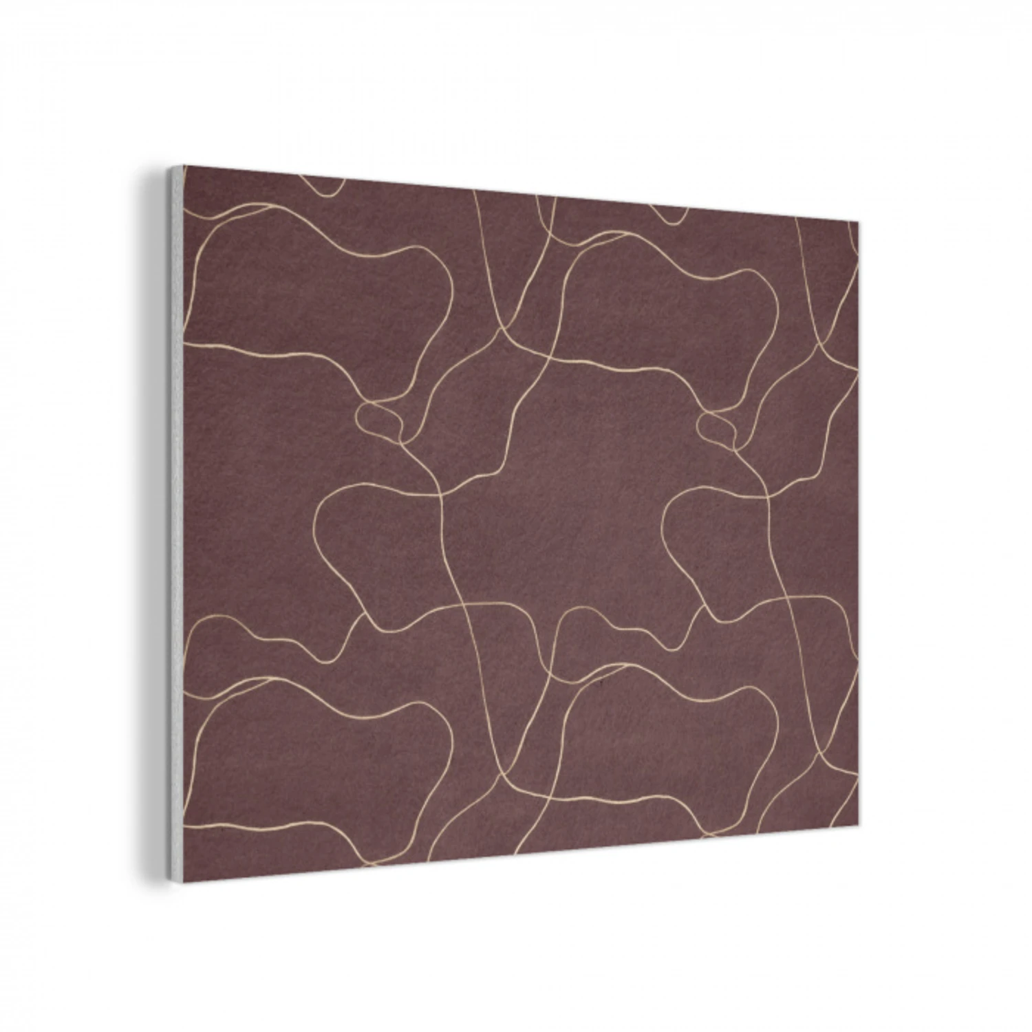 Abstract - Modern - Bruin PET vilt klein 837 -3d