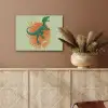 Dinosaurus - Groen - Planten - Cirkel PET vilt klein -sfeer4