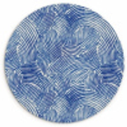 Modern - Abstract - Blauw Wandcirkel kunststof plaat 5mm dik klein 188 -3d