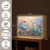 Bloemen - Natuur - Waterverf - Kunst Light Box met batterij (Wandlamp) middel -USP_websiteoverzichtNL