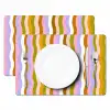 lijnen - Golven - Pastelkleuren - Patroon Placemat vinyl groot -zzsfeer2_Kitchenyeah-website
