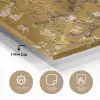 Amandelbloesem - Vincent van Gogh - Goud plexiglas 5mm klein -sfeer2