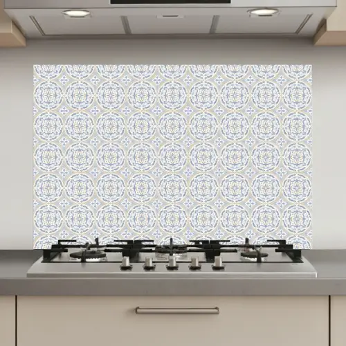 Tegel - Patroon - Meerkleurig keuken achterwand spatscherm klein 900 -3d_website