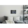 Kerstbal - Versierd - Blauw Muursticker klein -slaapkamer