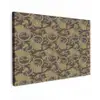 Bruin - Groen - Bloemen Tuinposter op houten frame 2 cm dik klein 845 -3d