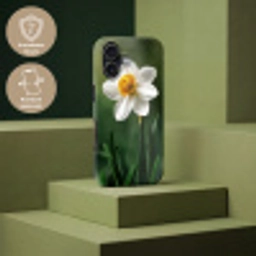 Narcis - Bloem - Wit - Grassprieten Toughcase MagSafe Apple iPhone 17 klein -USP_PrintM_DE