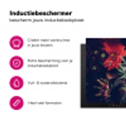 Boeket - Stilleven - Bloemen - Planten - Rood Inductie beschermer vinyl 3mm klein -wsfeer2_website