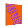Cool - Paars - Oranje aluminium wit klein -3d
