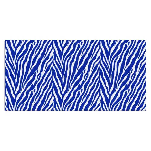 Zebra - Patroon - Kobalt - Blauw Muismat XXL klein 681 -3d_leeg